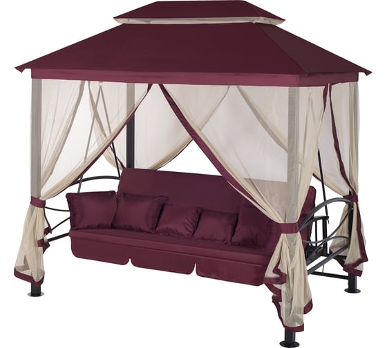 Изображение товара Беседка-качели Удачная Мебель Пальмира винные A31BL.T02