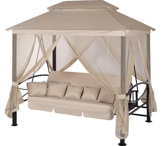 Изображение товара Беседка-качели Удачная Мебель Пальмира светло-бежевые A31BL.T025
