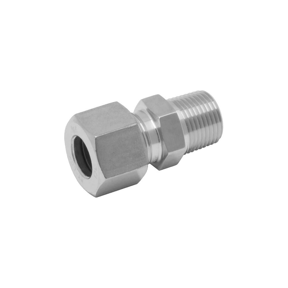 Штуцер с наружной резьбой из нержавеющей стали Hy-Lok s 12мм - npt 1/2 DMC-12S-04N