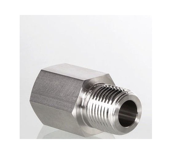 Изображение товара Адаптер из нержавеющей стали с наружной и внутренней резьбами Hy-Lok NPT 1/2 H-MFAA-8N