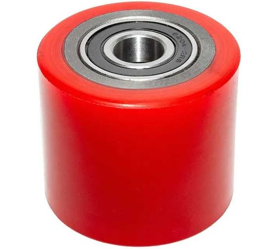 Изображение товара Ролик вил Ф80x60 мм (PU) с подшипником для гидравлической тележки (рохли) WILMART 80*60 (PU)