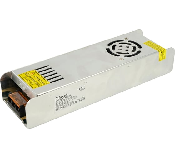 Изображение товара Электронный трансформатор для светодиодной ленты FERON 350W 12V (драйвер), LB009 21499