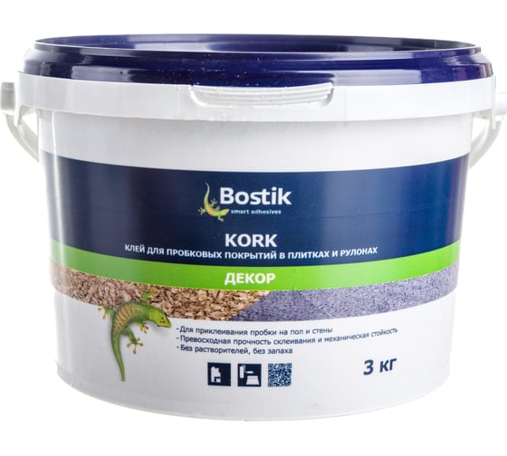 Изображение товара Клей для пробки Bostik KORK 3 кг 50125856