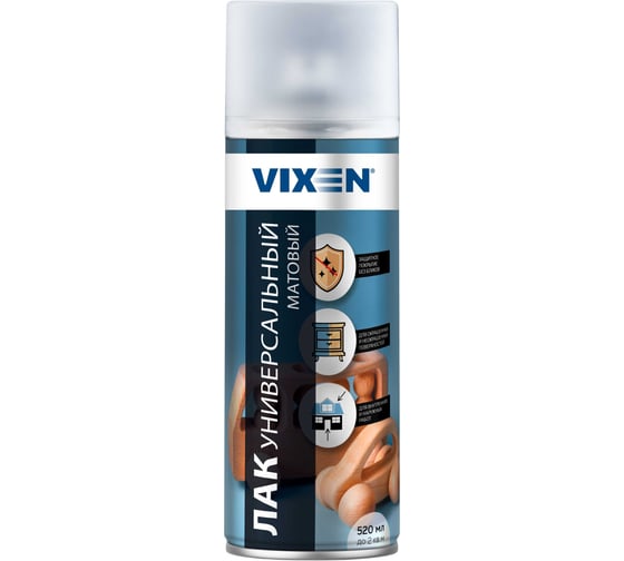 Изображение товара Универсальный лак VIXEN матовый, 520 мл, аэрозоль VX-24001