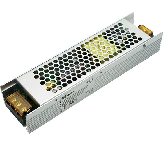 Изображение товара Электронный трансформатор для светодиодной ленты FERON LB019 100W, 24V 41059