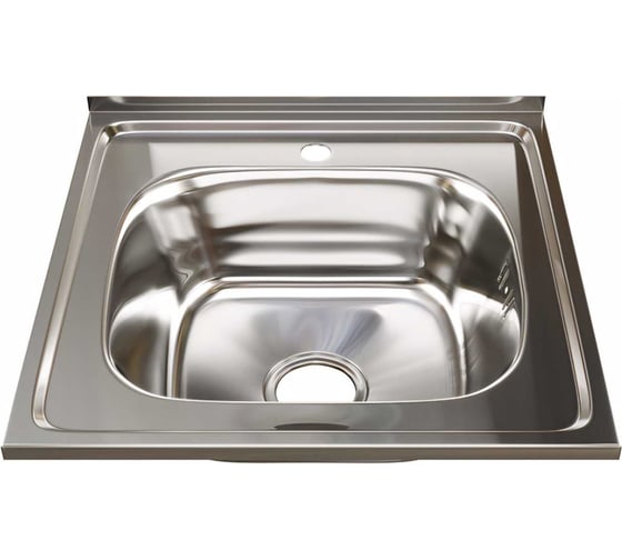 Изображение товара Мойка mixline 50х50х16 см, 0.6, выпуск 3 1/2, с сифоном 527973