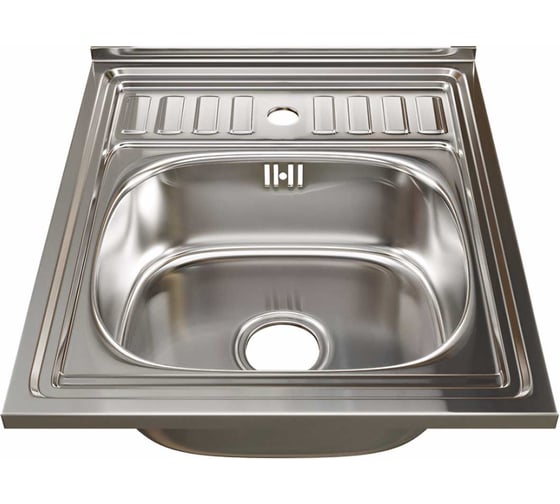 Изображение товара Мойка mixline 60х50х16 см, 0.6, выпуск 3 1/2, с сифоном 527974