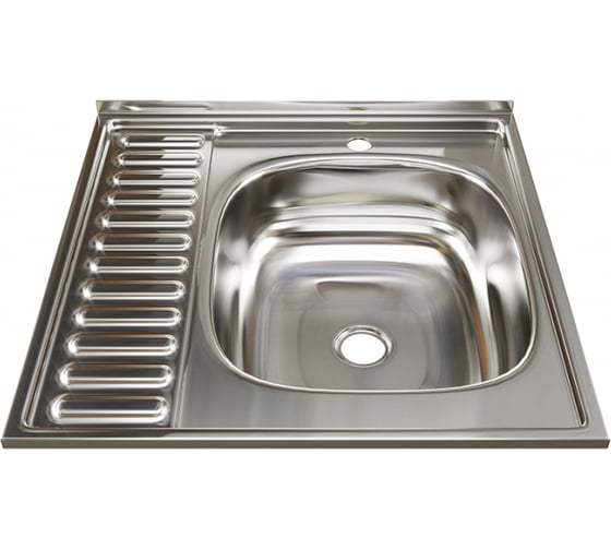 Изображение товара Мойка mixline 60х60х16 см, 0.4, правый выпуск 1 1/2 527969