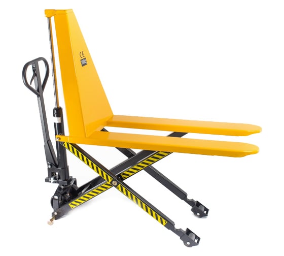 Изображение товара Гидравлическая тележка TOR 1500 кг HLS1500Q с ножничным подъемом полиуретан. колеса 1002029