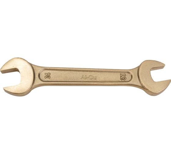 Изображение товара Гаечный рожковый двусторонний искробезопасный ключ TVITA мод. 146 12х14 мм AlCu TT1146-1214A