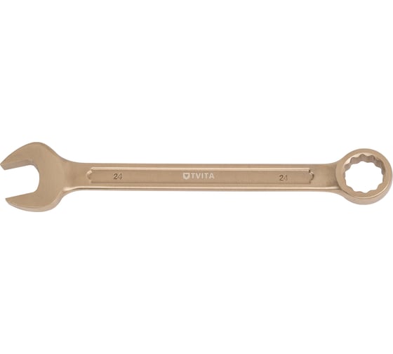 Изображение товара Гаечный комбинированный искробезопасный ключ TVITA мод. 135 24х24 мм AlCu TT1135-24A