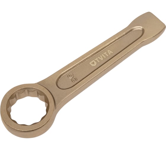 Изображение товара Гаечный накидной ударный искробезопасный ключ TVITA мод. 160 30 мм AlCu TT1160-30A