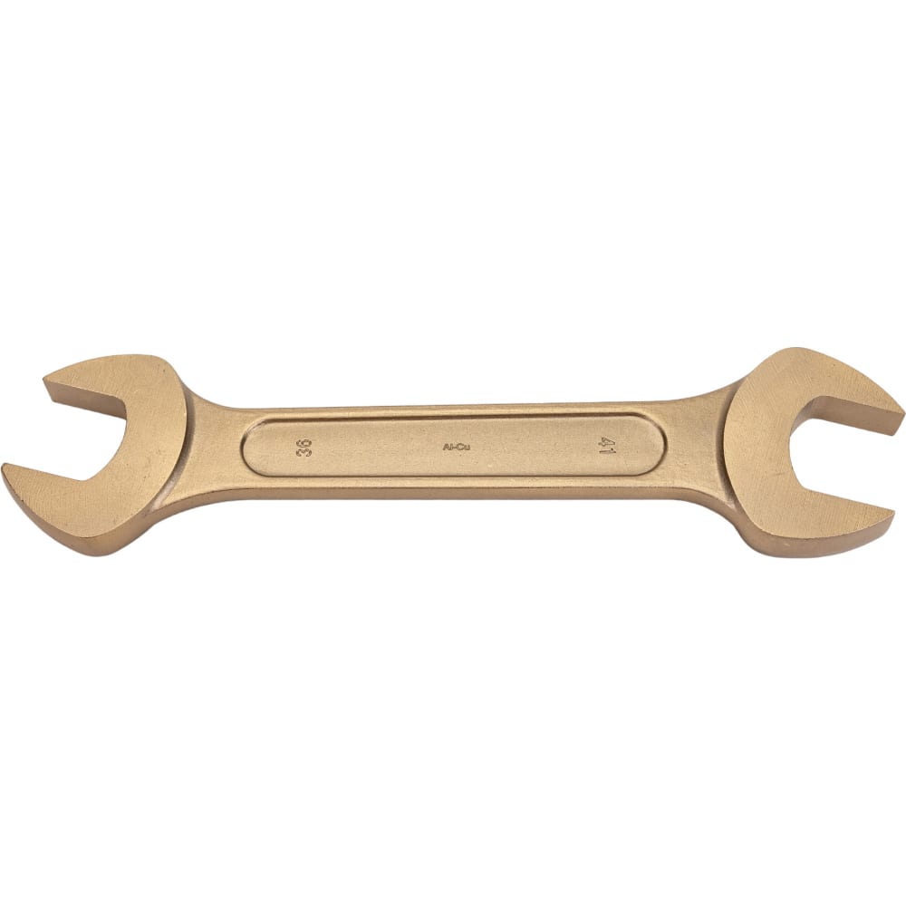 Двусторонний искробезопасный рожковый ключ TVITA ключ рожковый сибртех 14333 размер мин 32 мм макс 36 мм