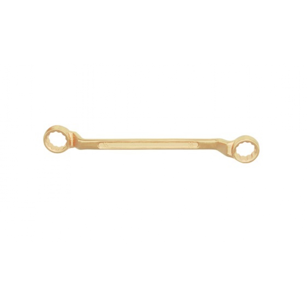 Двусторонний искробезопасный накидной ключ TVITA ключ накидной кратон 45° 22 24 мм
