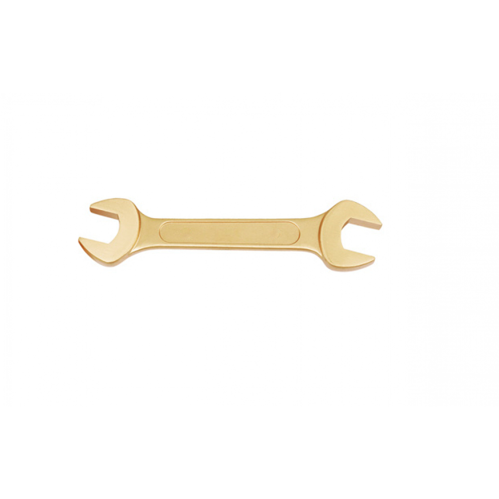 Двусторонний искробезопасный рожковый ключ TVITA ключ рожковый сибртех 14301 6 х 7мм желтый цинк