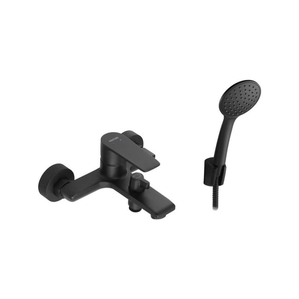 Изображение товара Смеситель для ванны и душа Santek Арма матовый черный однорычажный