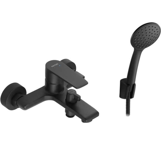 Изображение товара Смеситель для ванны и душа Santek Арма с аксессуарами, черный матовый 00085244