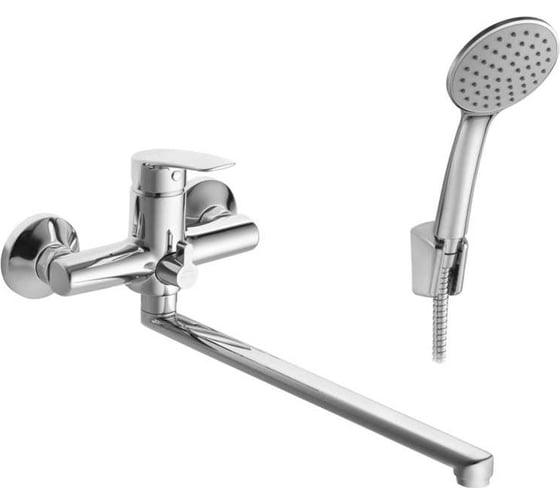 Изображение товара Смеситель для ванны и душа Santek Марион с длинным изливом, с аксессуарами, хром 00085235