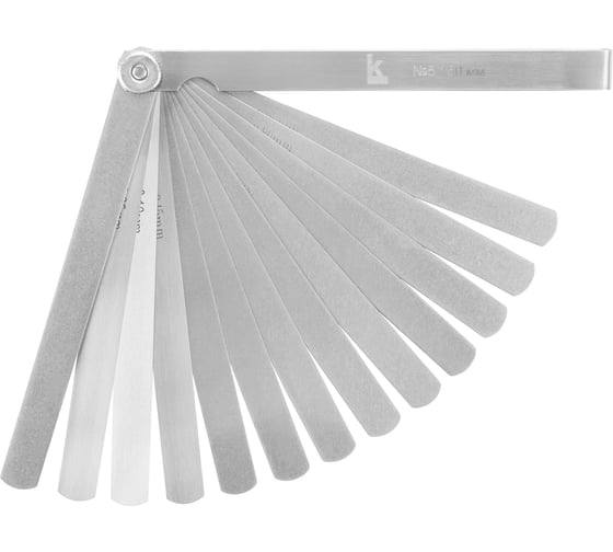 Изображение товара Набор щупов КАЛИБРОН N5 0,05-1 L=150 13 пластин госреестр № 79706-20 1029587