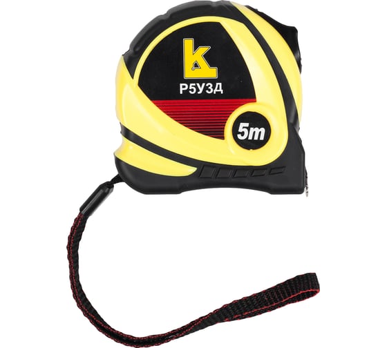 Изображение товара Рулетка КАЛИБРОН 5м с держателем, обрез. кл.3 Р5УЗД госреестр № 71665-18 73860