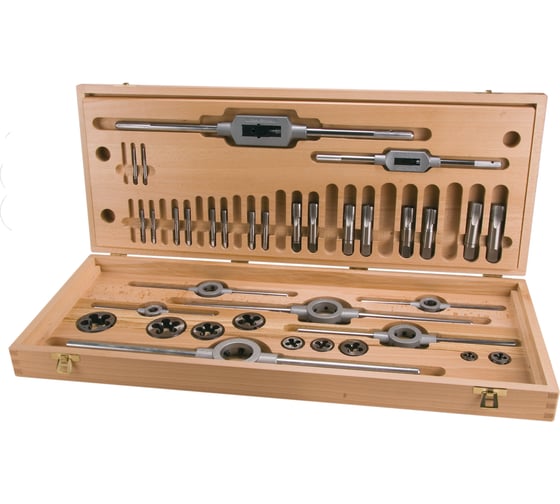 Изображение товара Набор метчиков и плашек Ruko UNF 1/4-1.0 HSS-G 35пр 245073