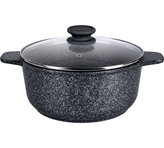 Изображение товара Кастрюля GRETA из литого алюминия со стеклянной крышкой, 24 см, 4 л MAUNFELD MF24GRTT01CR