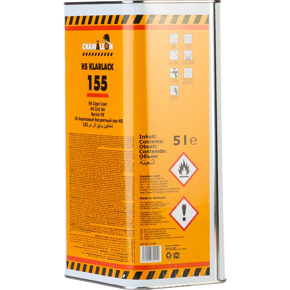 Бесцветный лак Chamaeleon HS 5 л 11558