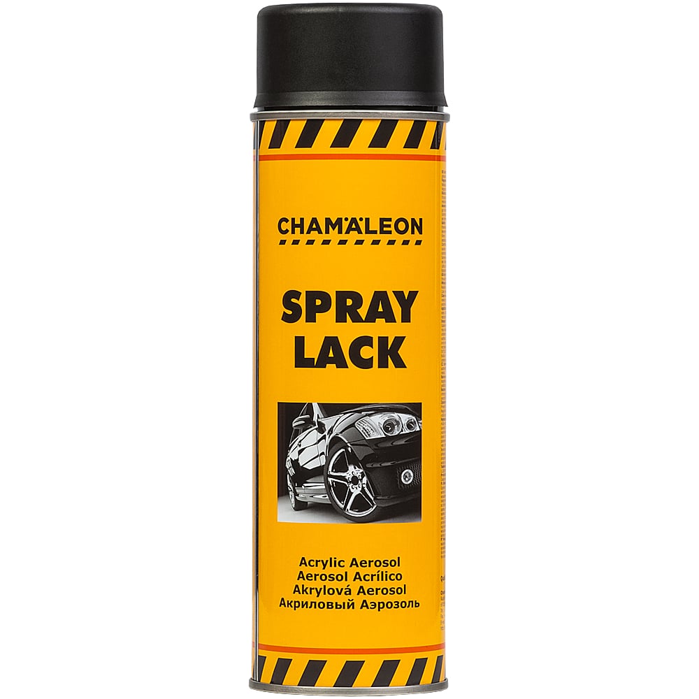 Изображение товара Черная полуматовая автоэмаль Chamaeleon 26205 для ухода за кузовом автомобиля