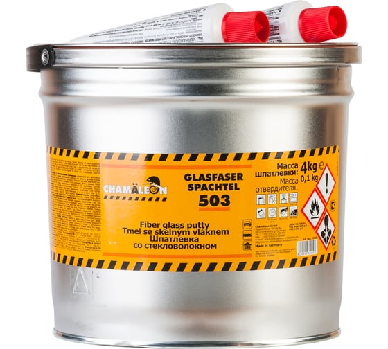 Изображение товара Шпатлевка со стекловолокном Chamaeleon (вкл.отвердитель) 4,1 кг 15039