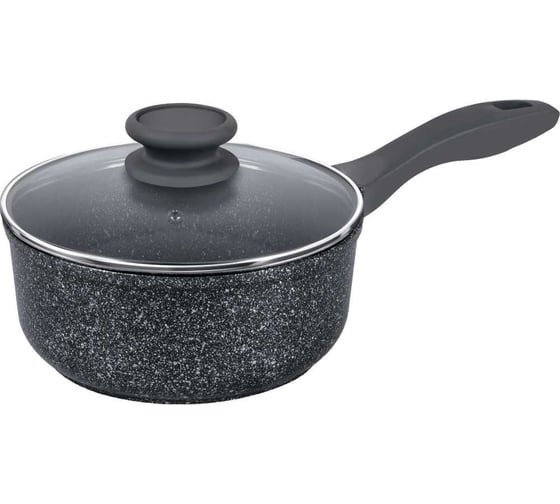 Изображение товара Ковш GRETA из литого алюминия со стеклянной крышкой, 18 см, 1,6 л MAUNFELD MF18GRTT01SP