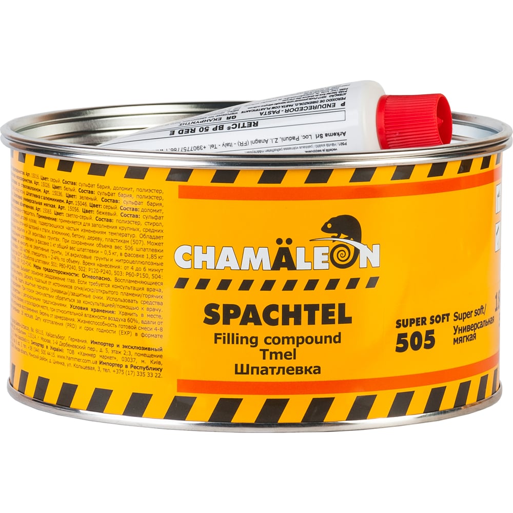 Изображение товара Универсальная мягкая шпатлевка Chamaeleon с отвердителем 1,85 кг