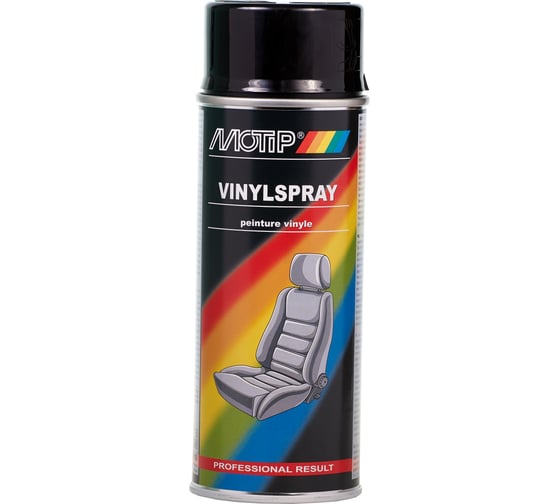 Изображение товара Эмаль для винила и кожи MOTIP черная 0,4 л 04066