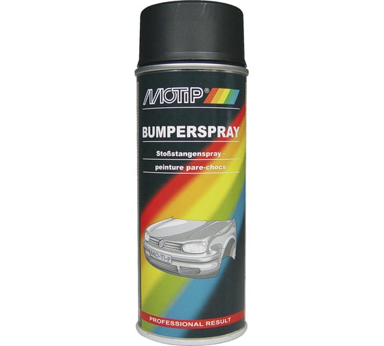 Изображение товара Эмаль для бампера MOTIP черная 0,4 л 04073