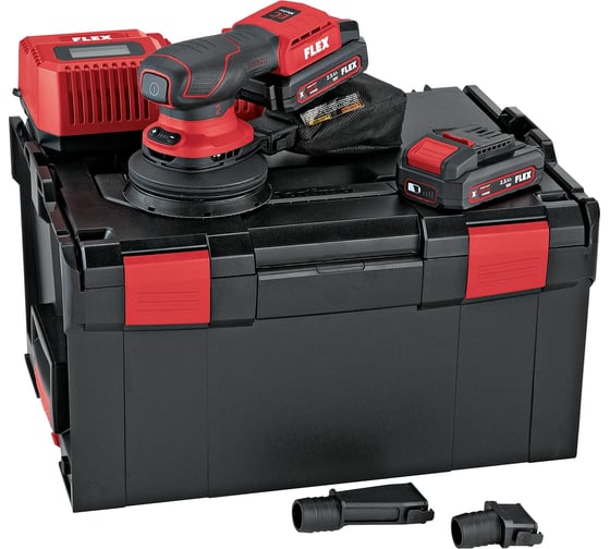 Изображение товара Аккумуляторная эксцентриковая шлифмашина FLEX ORE 2-125 18-EC/2.5 Set 532083
