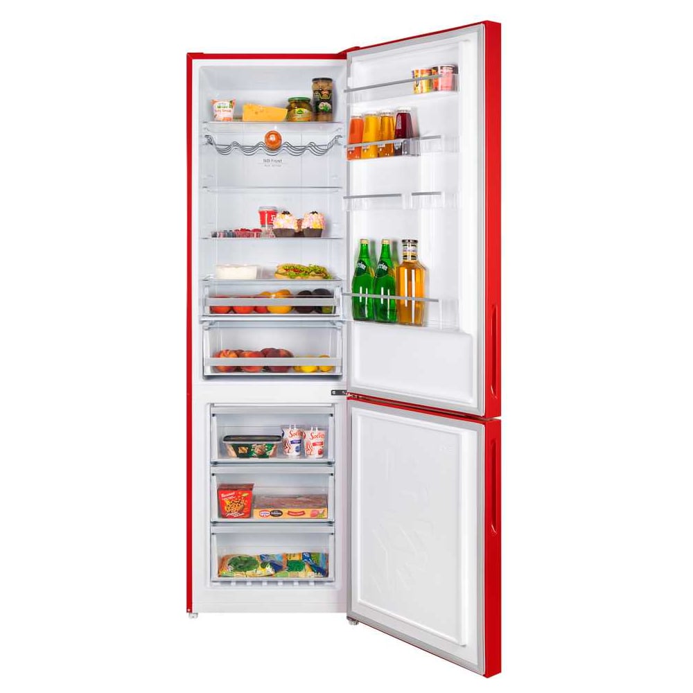 Изображение товара Холодильник MAUNFELD MFF200NFR Inverter красный с No-Frost