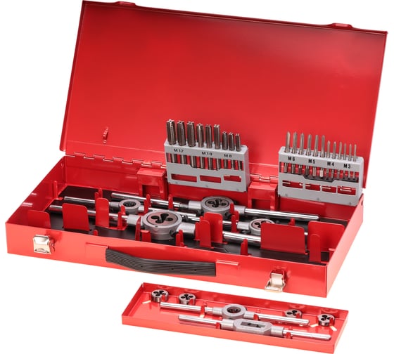 Изображение товара Набор метчиков и плашек Ruko M3-M12 мм HSS-G 37пр 245020