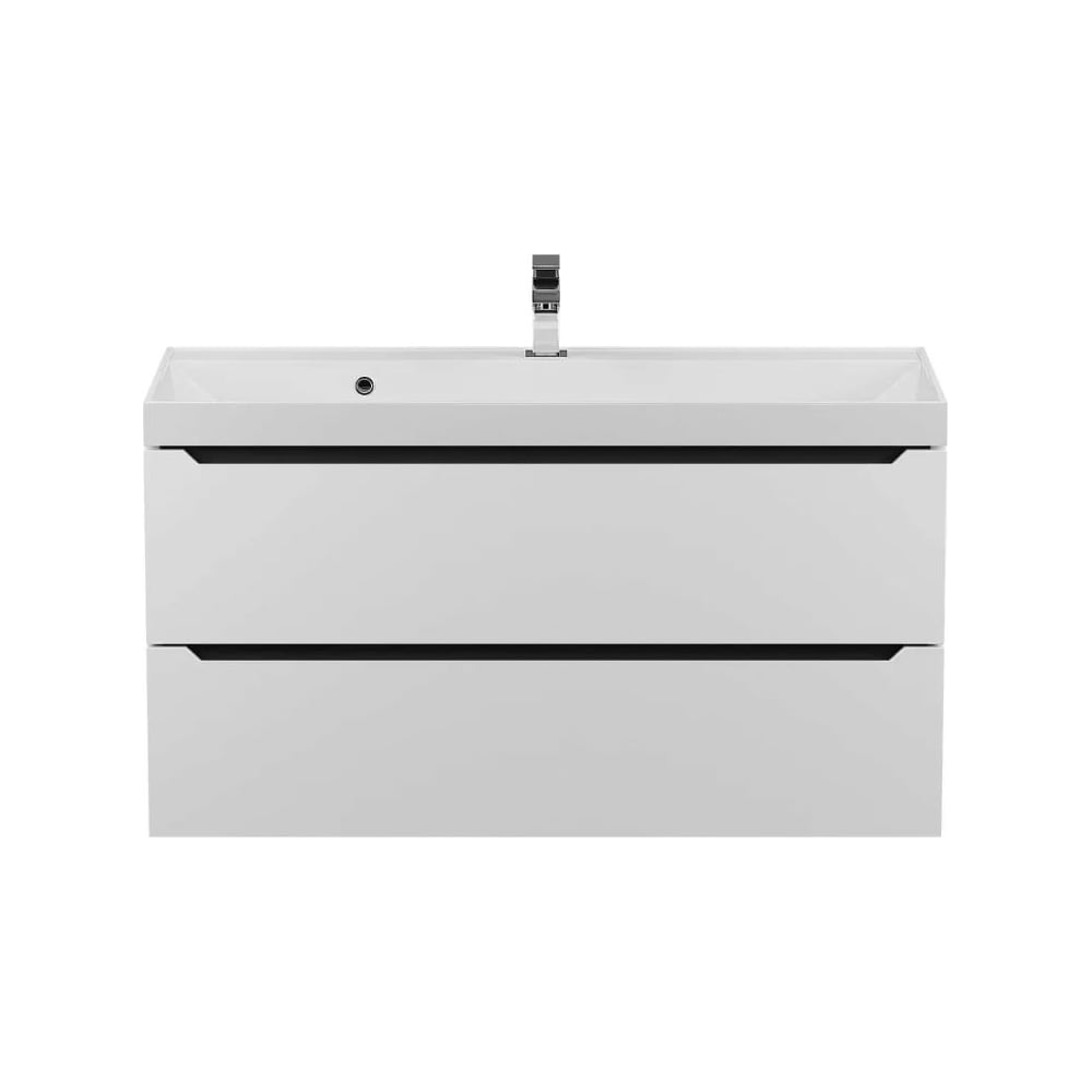 Изображение товара Подвесная тумба с раковиной для ванной Uperwood Tanos-Classic Quartz 100x45 см