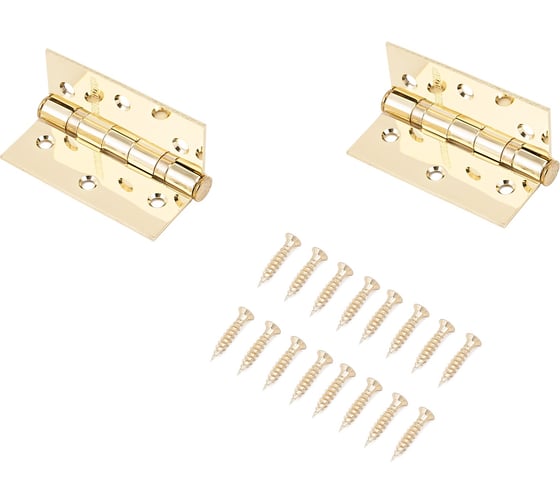 Изображение товара Петля дверная Аллюр 20325 (77x64) 2BB-FHP BP, 2 подшипника, латунь, 2 шт. 1102