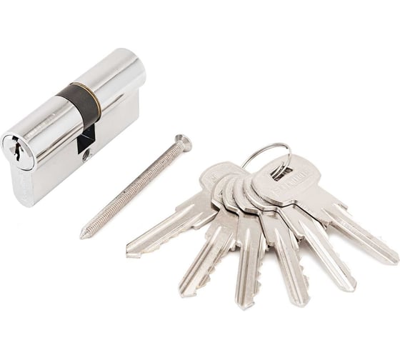 Изображение товара Цилиндровый механизм Аллюр 70-6К CP, хром, BLISTER 1229