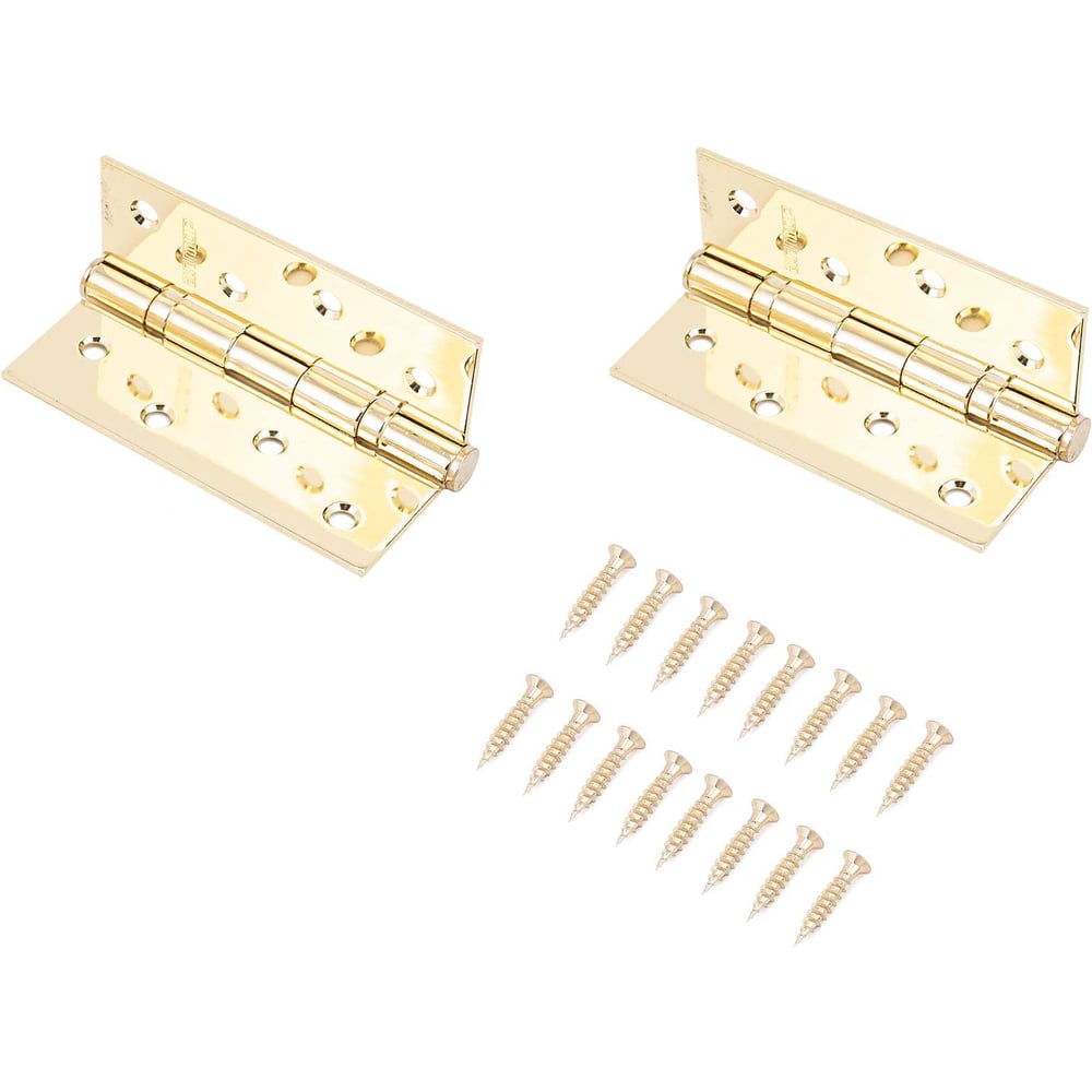 Изображение товара Петля дверная Аллюр 2043 (101x76) 2BB-FHP BP, 2 подшипника, латунь, 2 шт. 1105