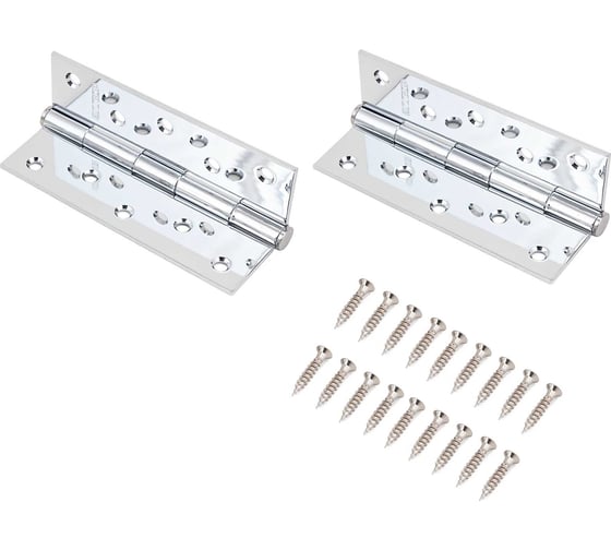 Изображение товара Петля дверная Аллюр 2553 (127x76) PN-FHP CP хром, 2 шт. 1167