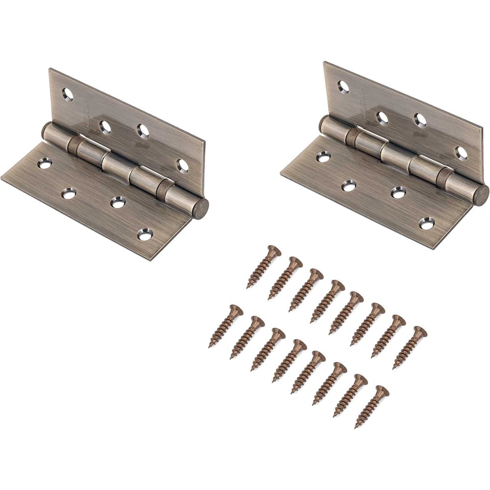 Изображение товара Дверная петля Аллюр 2043 101x76 сталь бронза 2 шт