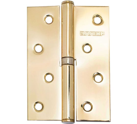 Изображение товара Петля дверная Аллюр 2043 (100x70) L1-LH-1BB-BP БЛИСТЕР, Л, латунь, 2 шт. 1109