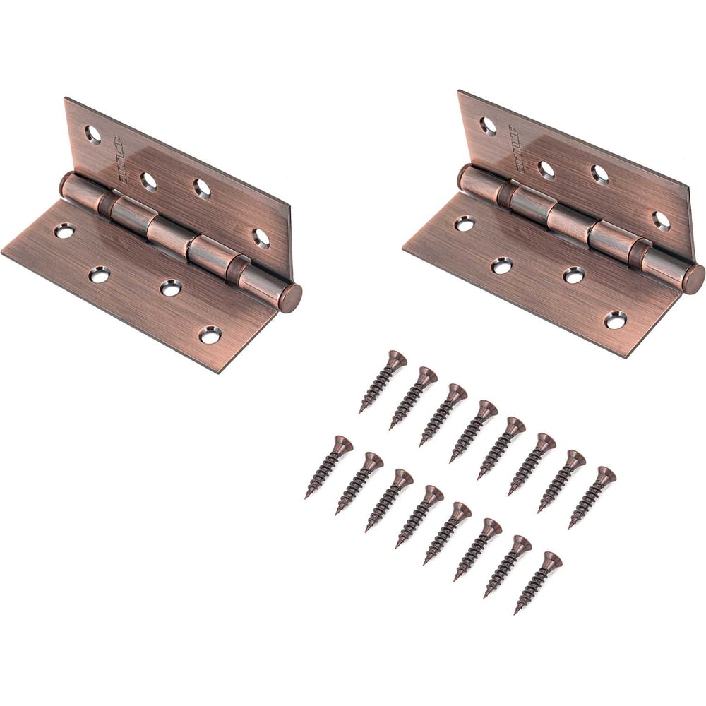 Изображение товара Петля дверная Аллюр 2043 (101x76) 2BB-FHP AC, 2 подшипника, ст. медь, 2 шт. 6674