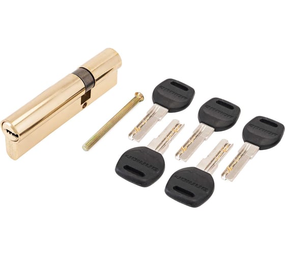 Изображение товара Цилиндровый механизм Аллюр HD F 100-5К BP[30x10x60] (35x65), латунь, перф. ключ, БЛИСТЕР 7809