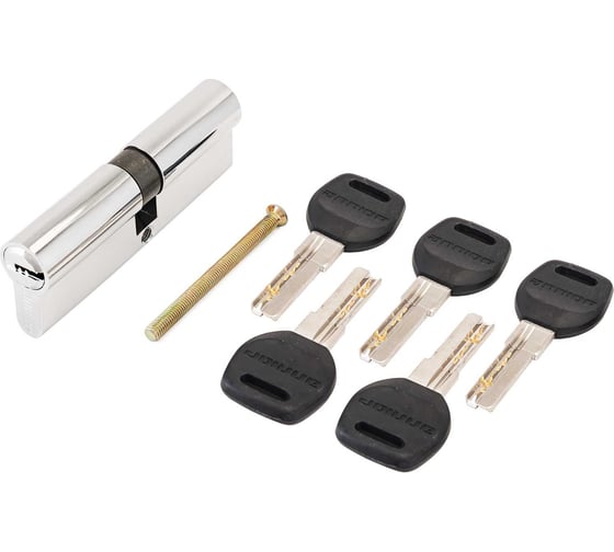 Изображение товара Цилиндровый механизм Аллюр HD F 90-5К CP (40x50), хром, перф. ключ7801