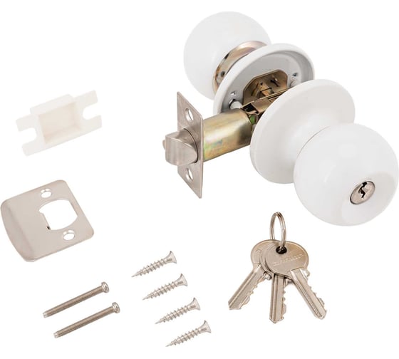 Изображение товара Защелка Аллюр 5560 WW белая, кл/фикс. 1194