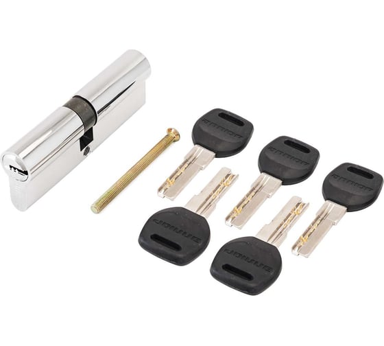 Изображение товара Цилиндровый механизм Аллюр HD F 90-5К CP (45x45), хром, перф. ключ, БЛИСТЕР 7806