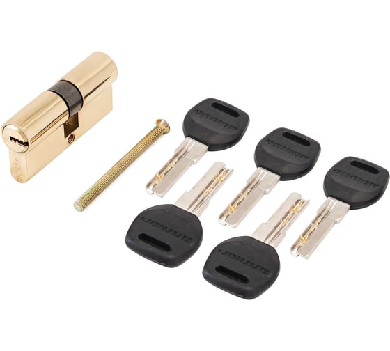 Изображение товара Цилиндровый механизм Аллюр HD F 70-5К BP (35x35), латунь, перф. ключ, БЛИСТЕР 7796