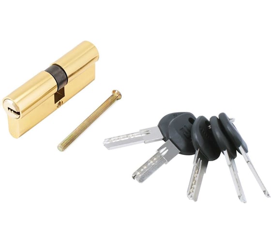 Изображение товара Цилиндровый механизм Аллюр HD F 80-5К BP (40x40), латунь, перф. ключ, БЛИСТЕР 7800